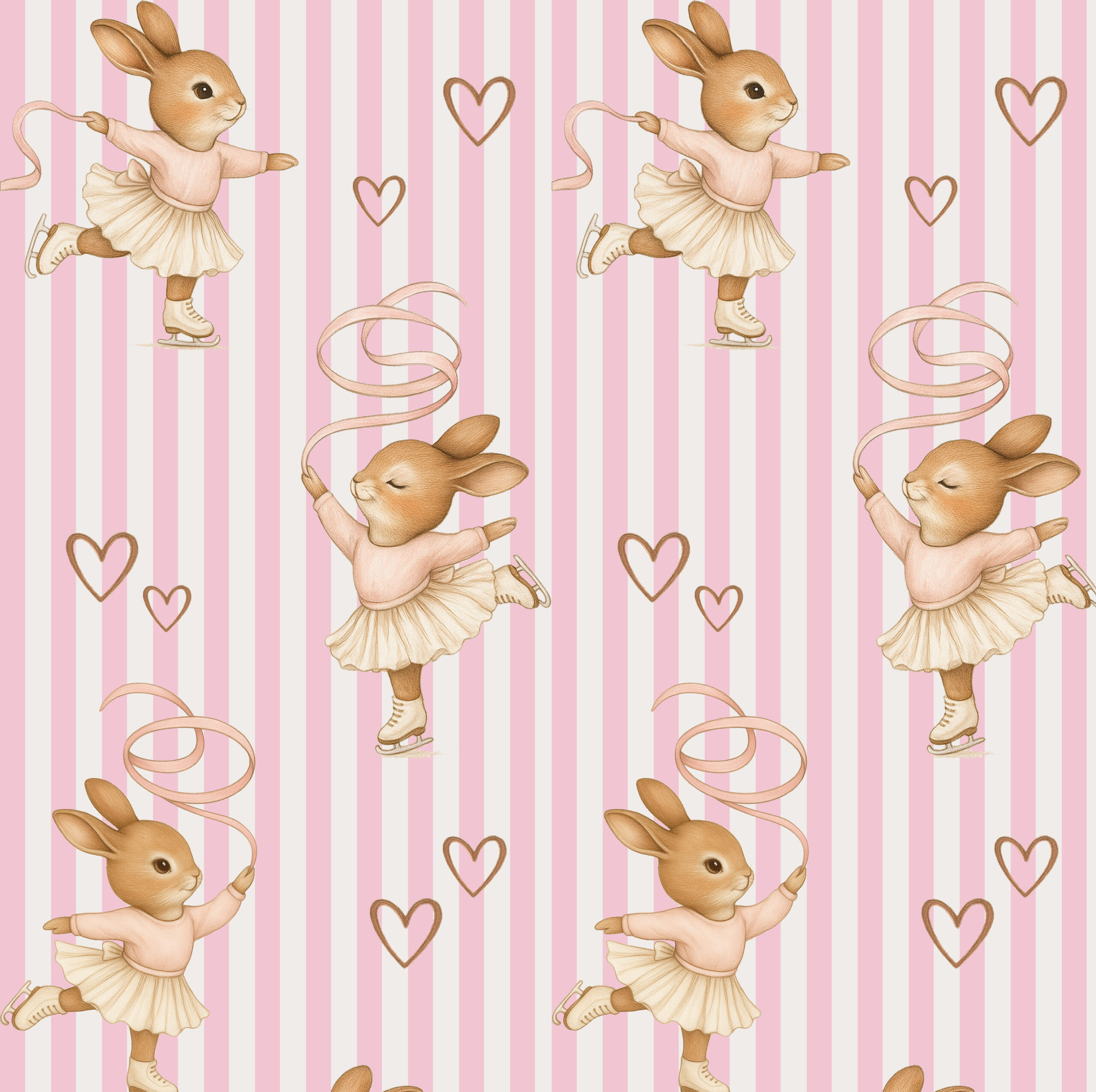 zajączki na łyżwach