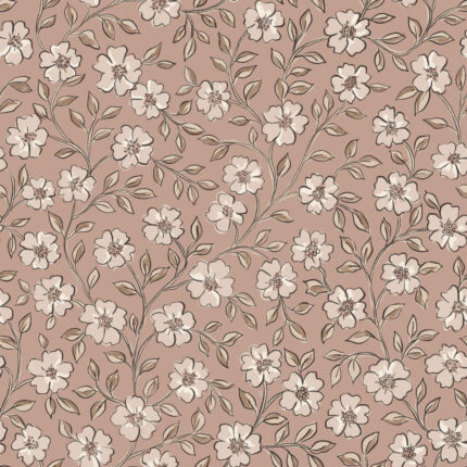 cottage flowers brown